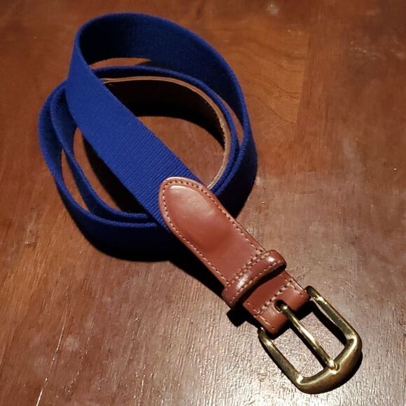 Torino European Ribbed Surcingle Blue Belt 44 - Picture 1 of 9